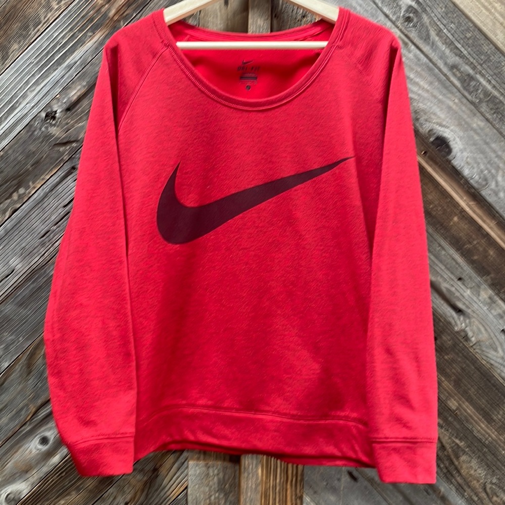 Nike Dri-Fit off the shoulder, slouchy style
